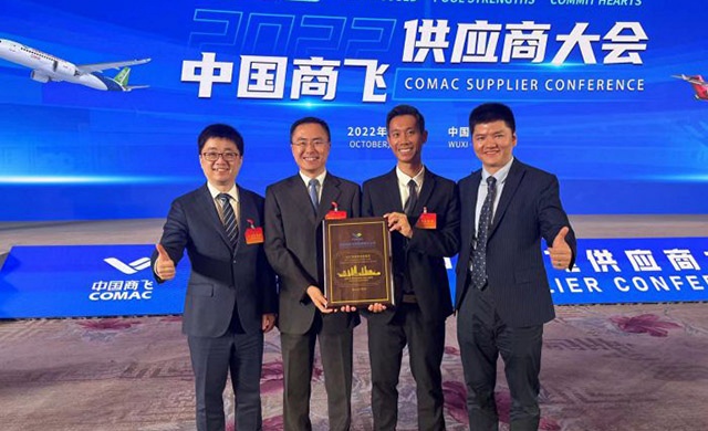 AVIAGE SYSTEMS wins COMAC Annual Supplier Award for 7 years